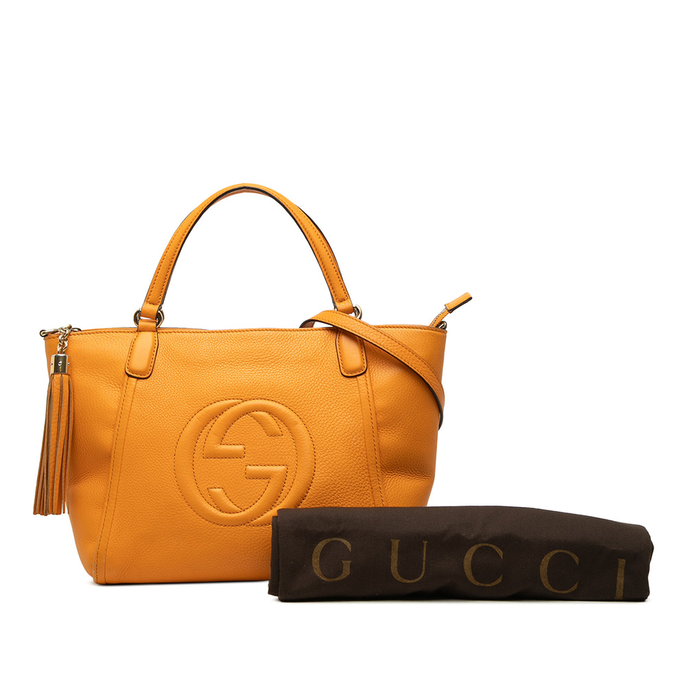 Pre-Loved Gucci Small Calfskin Soho Cellarius Satchel - Picture 8 of 8